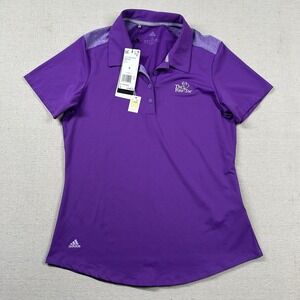 Adidas Shirt Womens‎ Sm Golf Polo First Tee Performance Wicking Stretch Purple